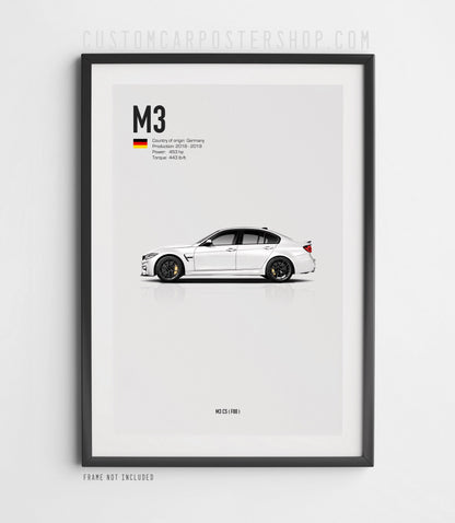 BMW M3 CS (F80) Poster