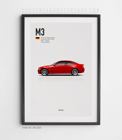 BMW M3 (E46) Poster