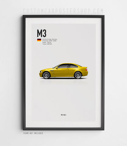 BMW M3 (E46) Poster