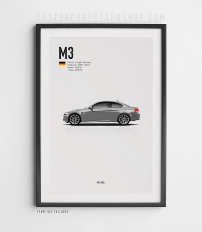 BMW M3 (E92) Poster