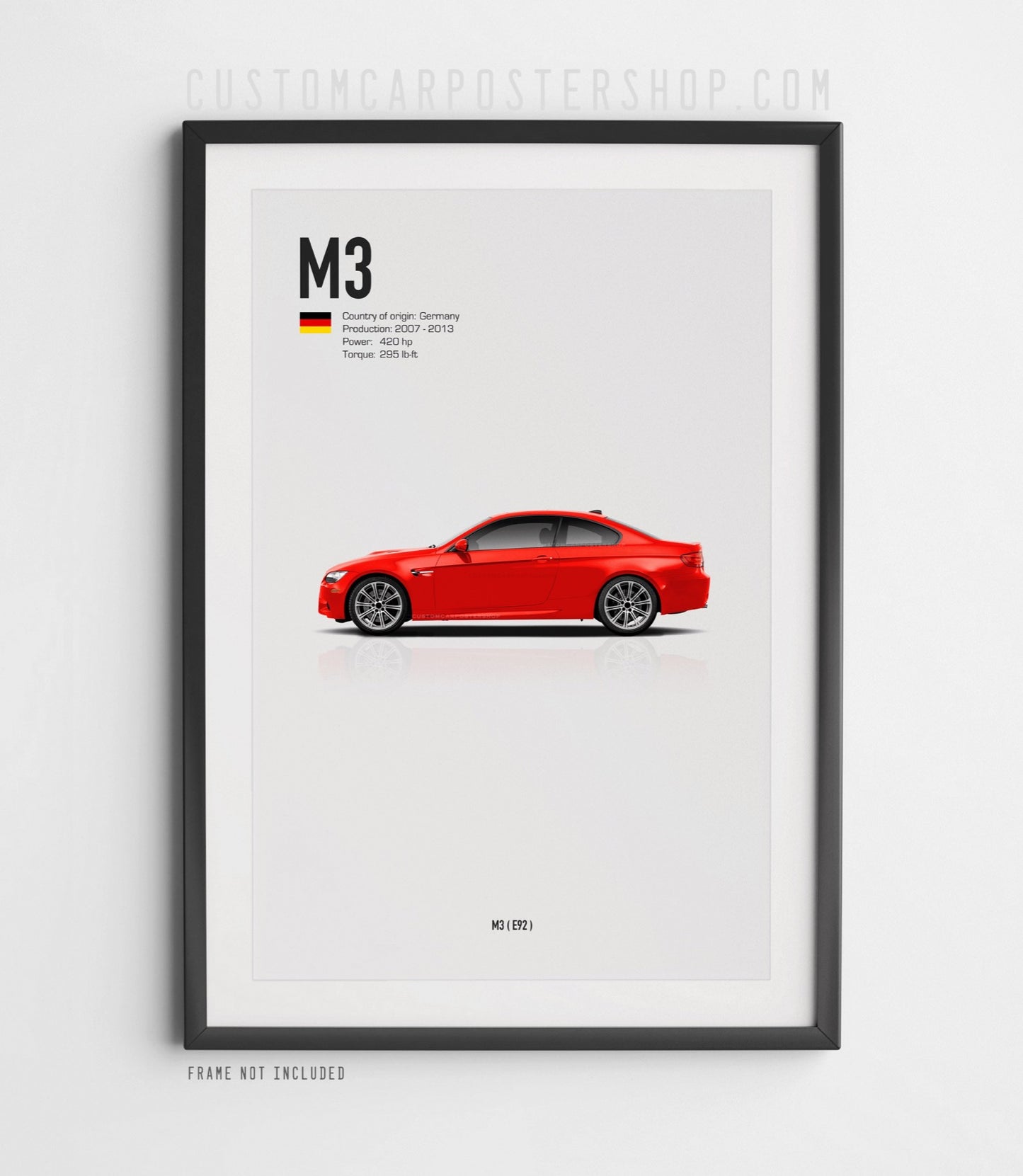 BMW M3 (E92) Poster