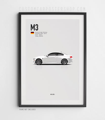 BMW M3 (E92) Poster