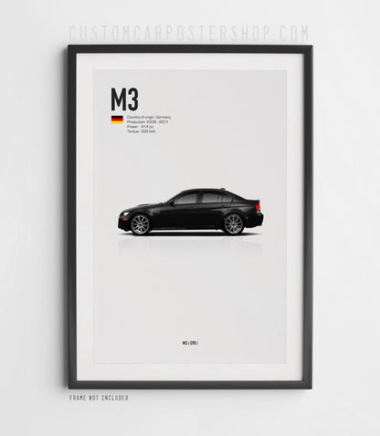 BMW M3 Sedan (E90) Poster