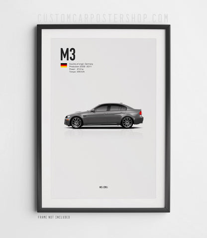 BMW M3 Sedan (E90) Poster