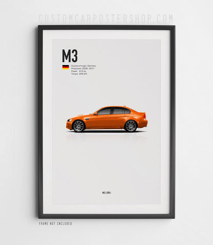 BMW M3 Sedan (E90) Poster