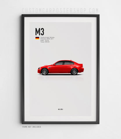 BMW M3 Sedan (E90) Poster
