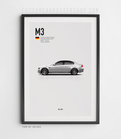 BMW M3 Sedan (E90) Poster