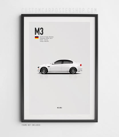 BMW M3 Sedan (E90) Poster