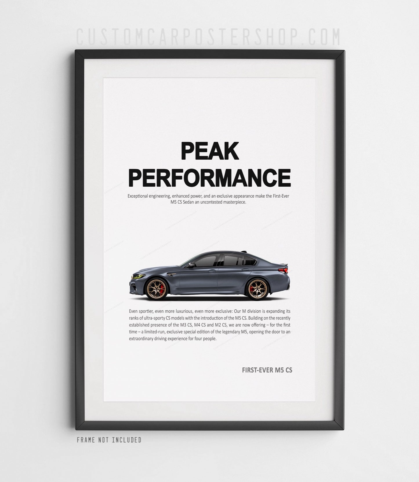 BMW M5 CS (F90) Print Ad - Peak Performance