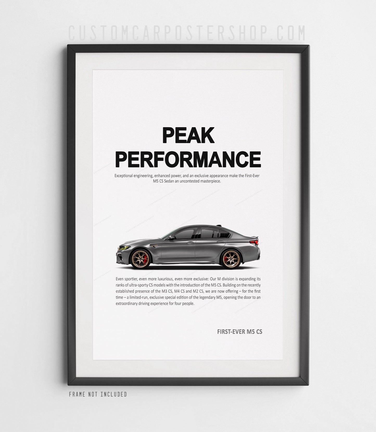BMW M5 CS (F90) Print Ad - Peak Performance