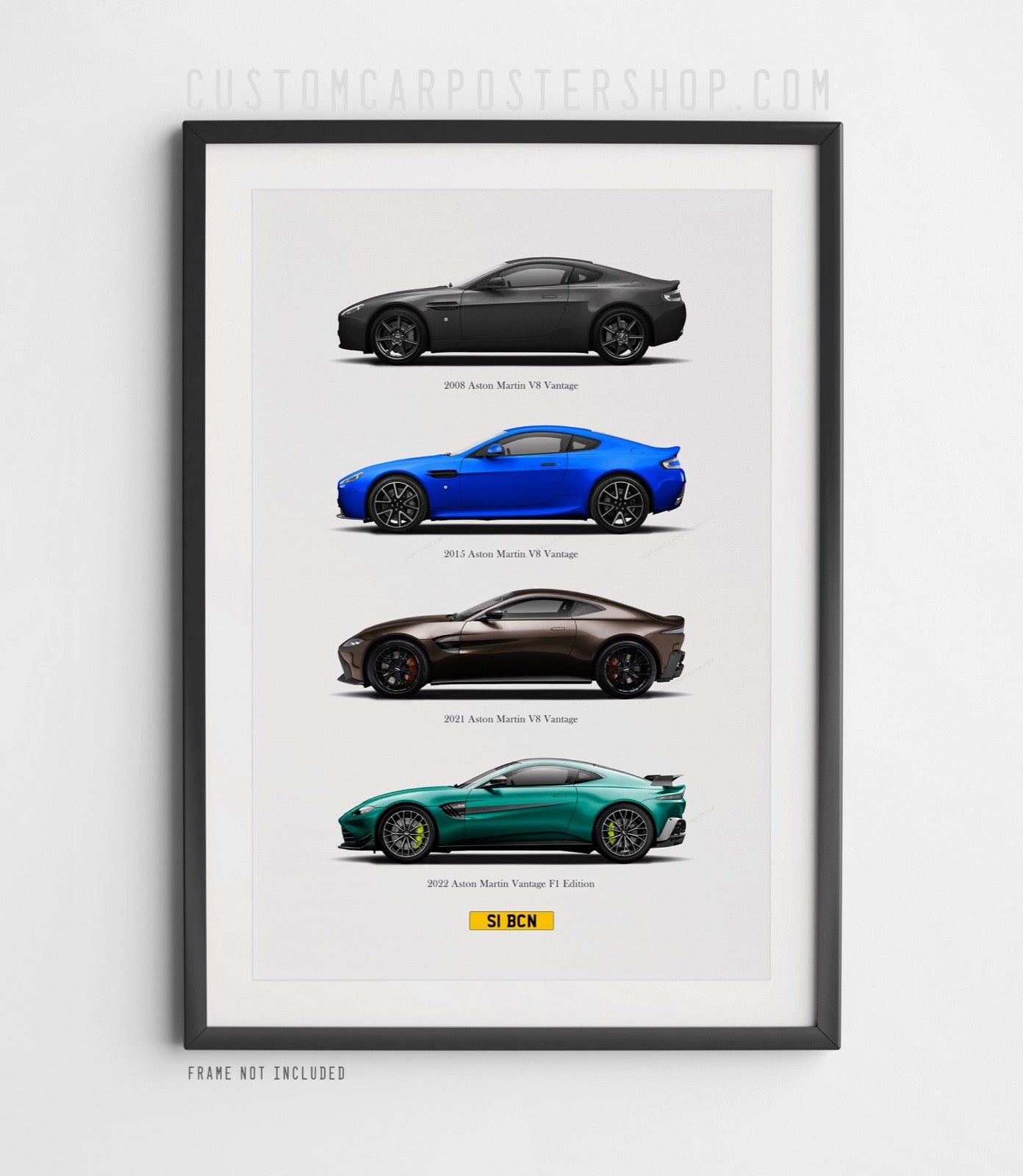 Aston Martin Vantage Collage Print (Commissioned)