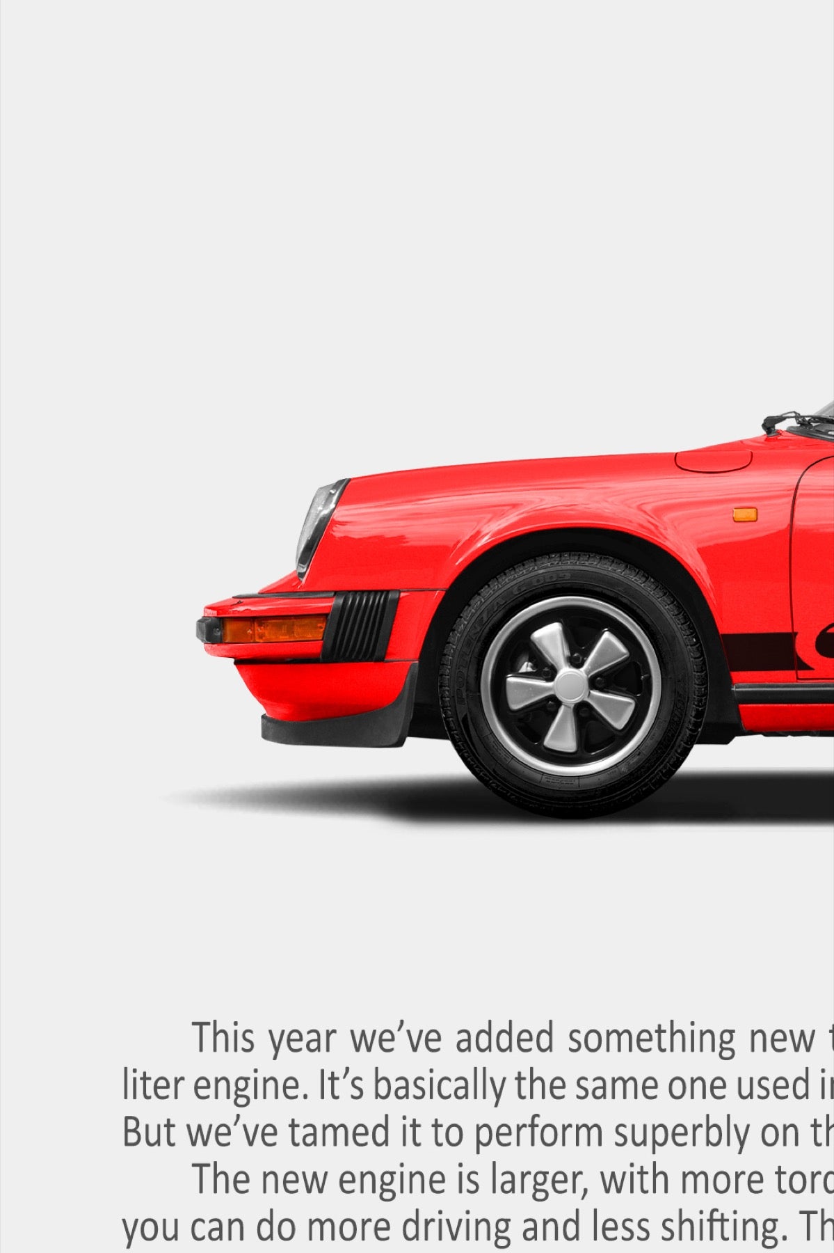 Porsche 911 Carrera 2.7 MFI Print Ad Poster - Hairpin Curves