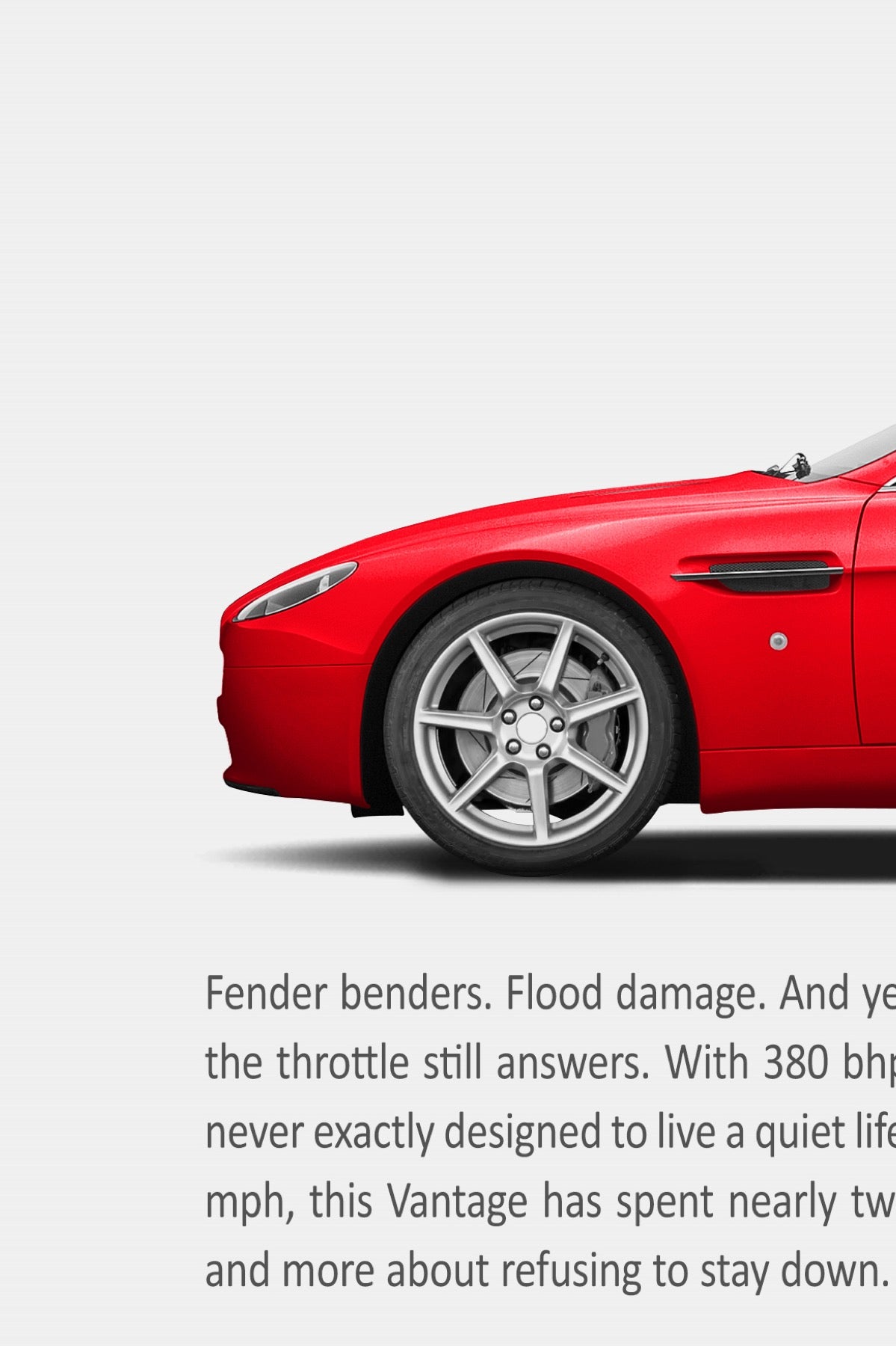 Aston Martin V8 Vantage Print Ad (Commissioned)