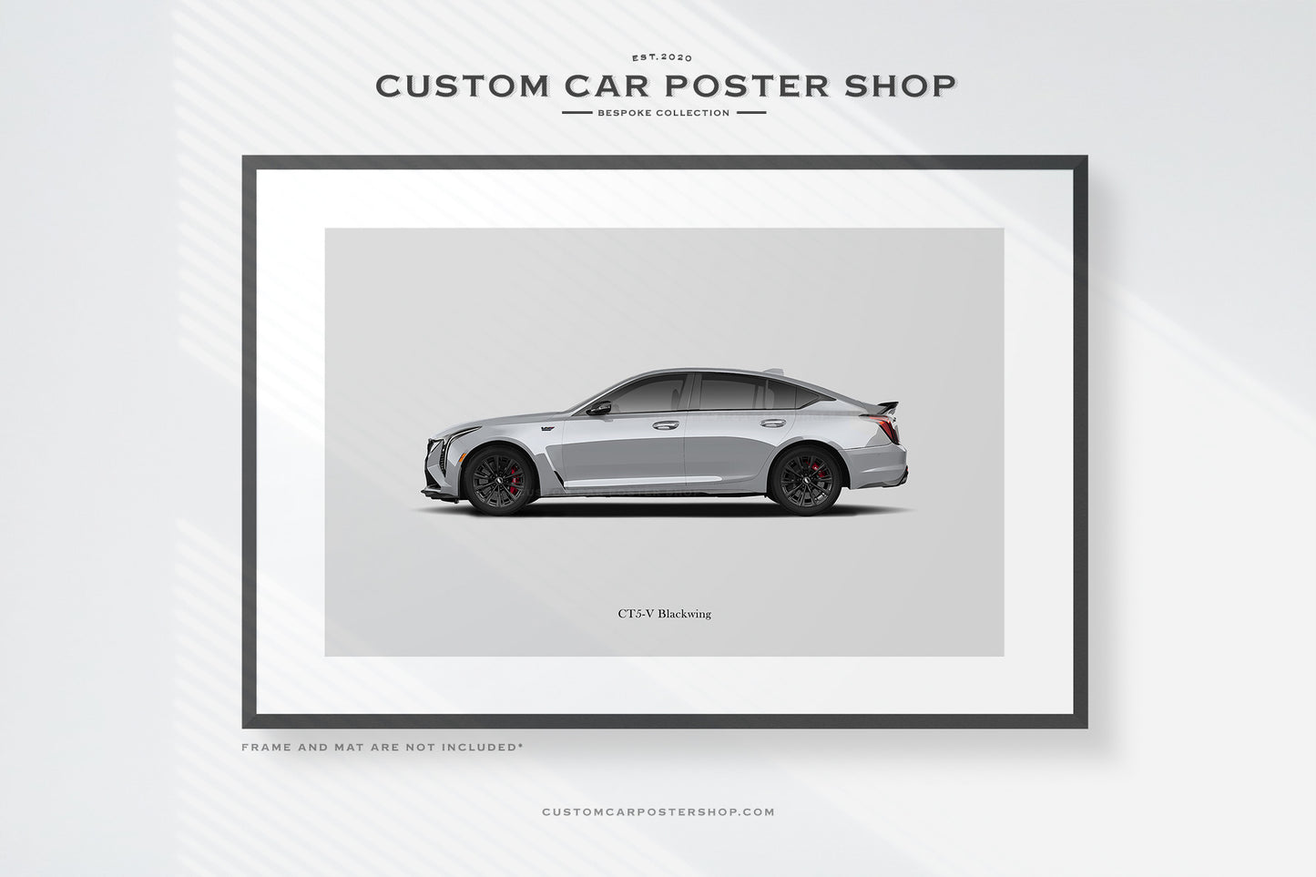 Special commissioned Cadillac CT5-V print poster.