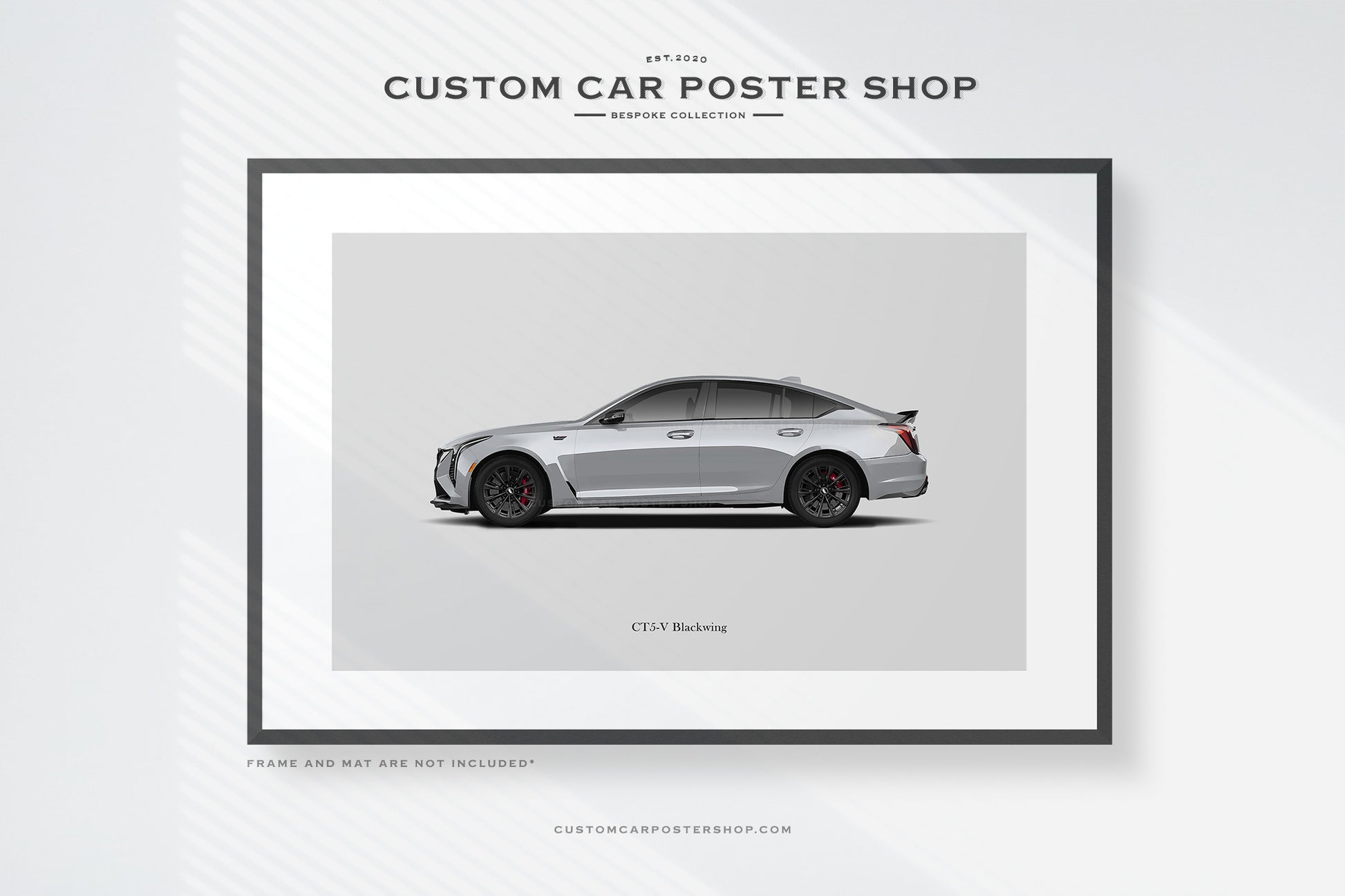Special commissioned Cadillac CT5-V print poster.