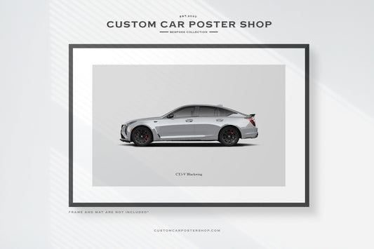 Special commissioned Cadillac CT5-V print poster.