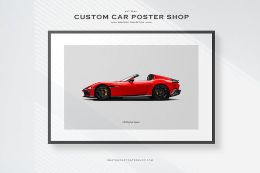 Ferrari 12Cilindri Spider Sketched Art (Commissioned)