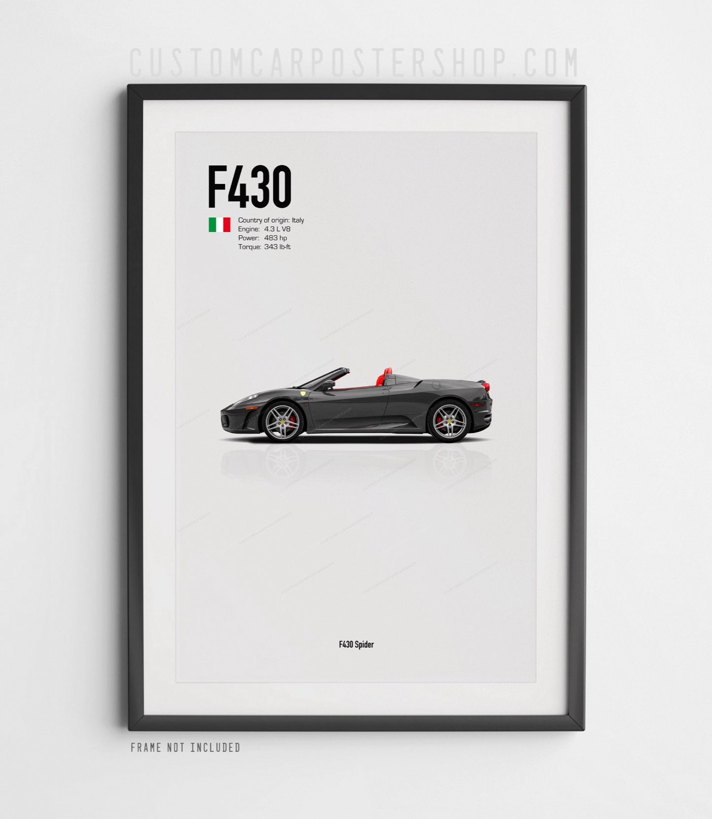 Ferrari F430 Spider Print (Commissioned)