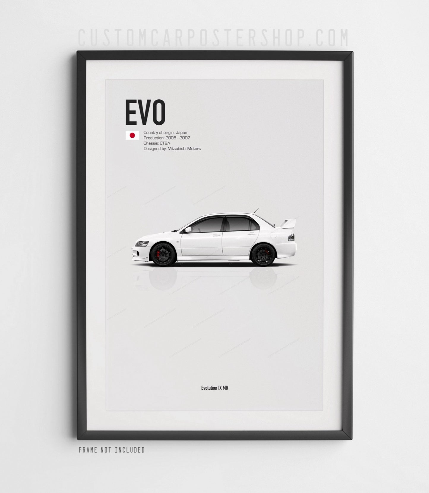 Mitsubishi Evolution IX MR Print (Commissioned)