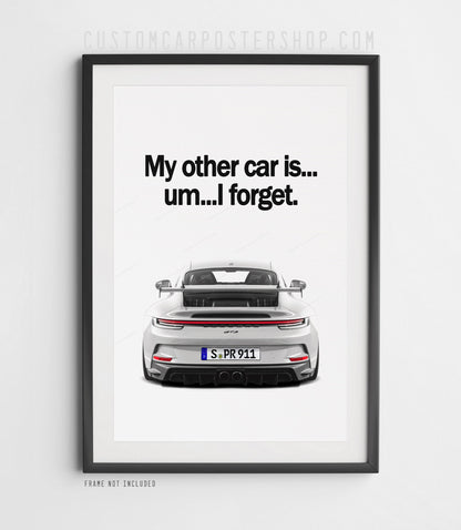 Porsche 911 GT3 (992) Print Ad - My Other Car (Commissioned)