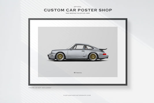 Porsche 911 RS America Poster (Commissioned)