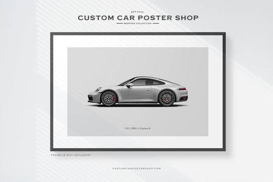 Porsche 911 (992.1) Carrera S Poster (Commissioned)