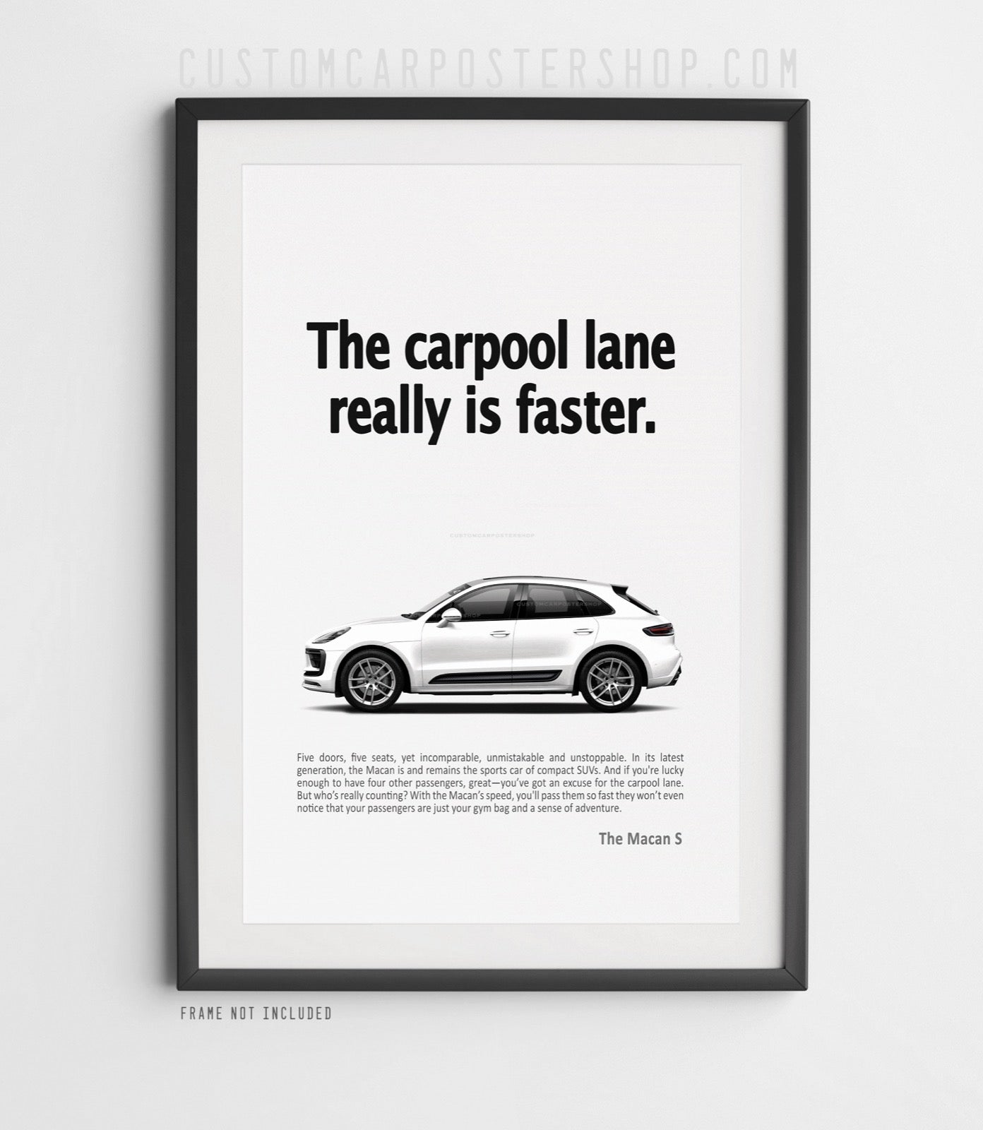 Porsche Macan Print Ad - Carpool Lane