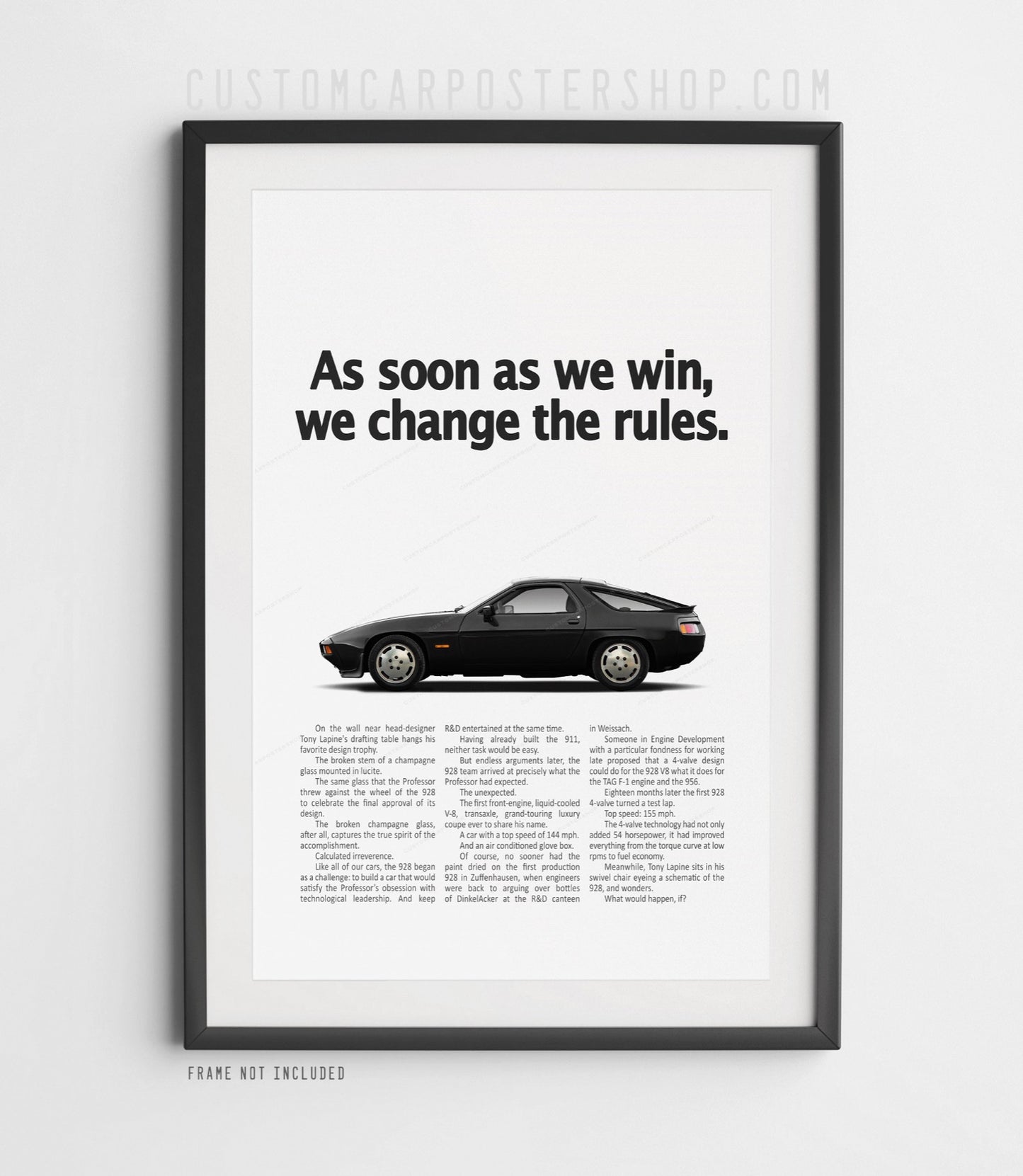 Porsche 928S Classic Ad - Change the Rules