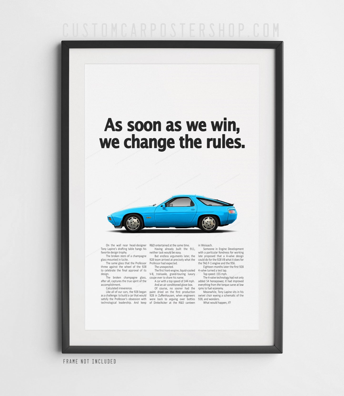 Porsche 928S Classic Ad - Change the Rules