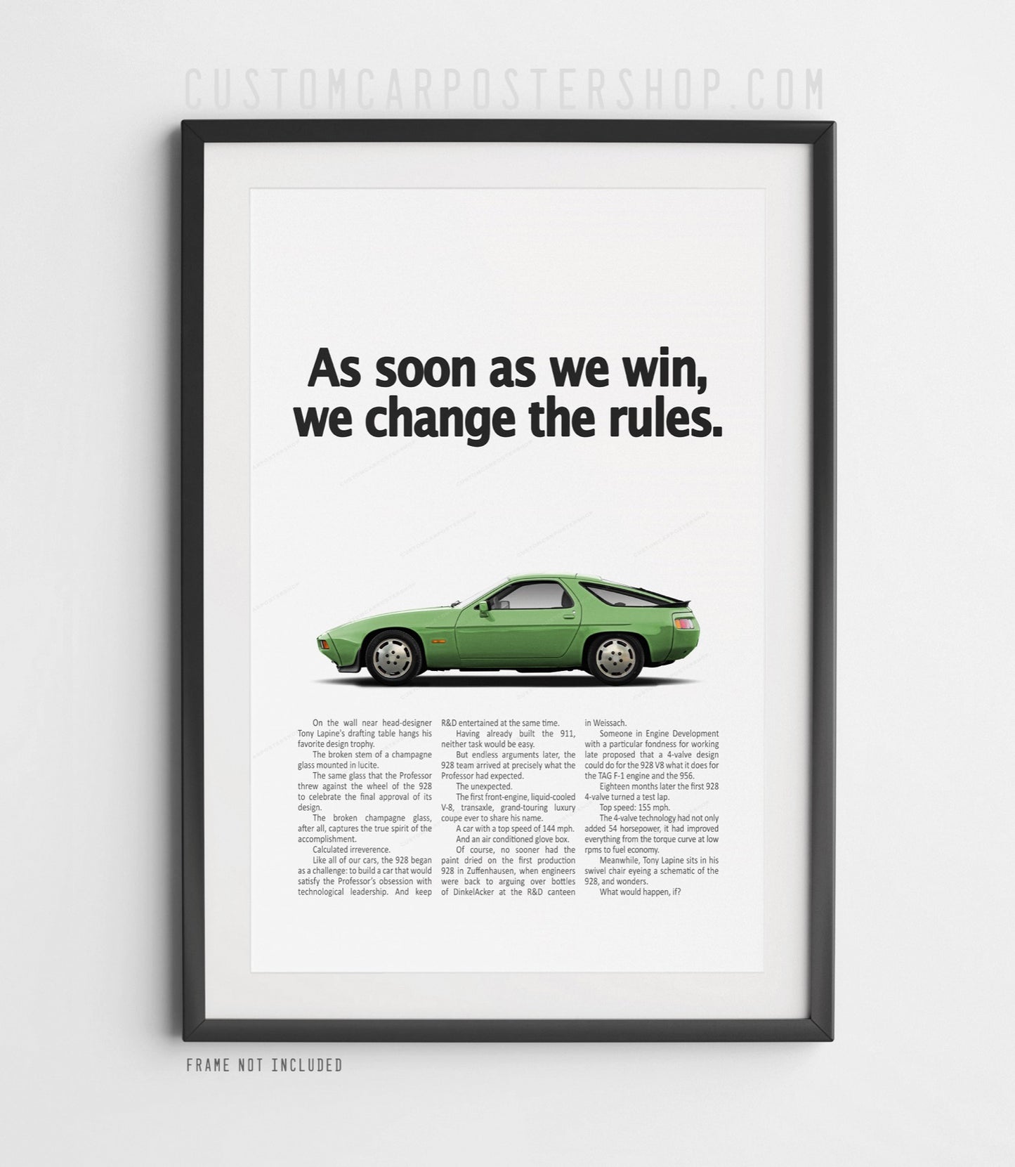 Porsche 928S Classic Ad - Change the Rules