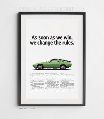 Porsche 928S Classic Ad - Change the Rules
