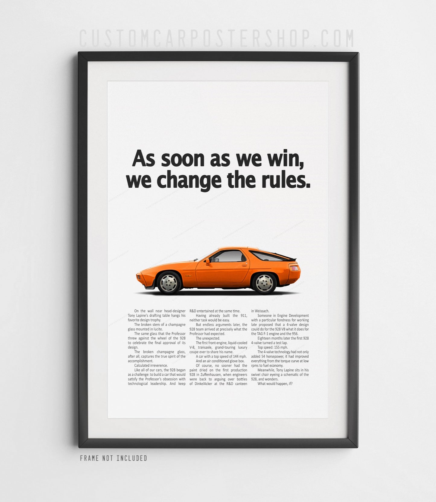 Porsche 928S Classic Ad - Change the Rules