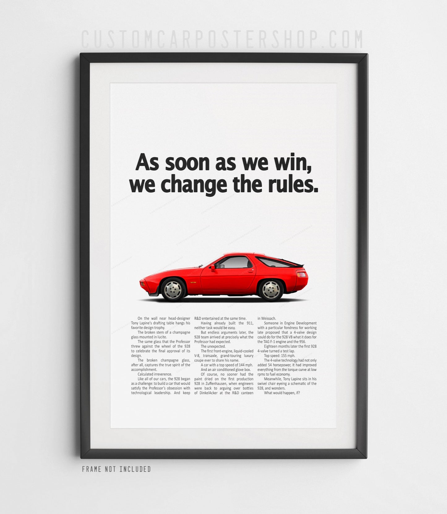 Porsche 928S Classic Ad - Change the Rules