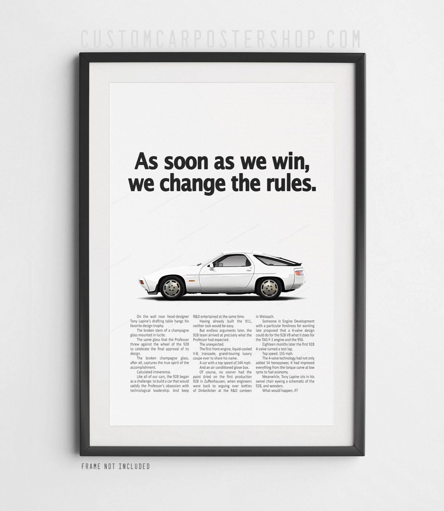 Porsche 928S Classic Ad - Change the Rules