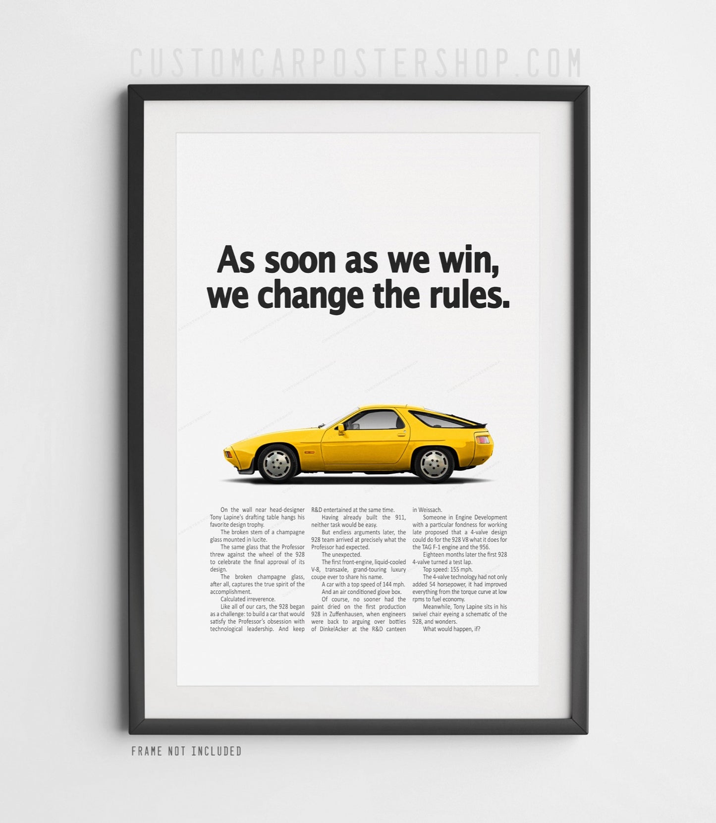 Porsche 928S Classic Ad - Change the Rules