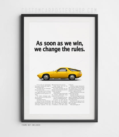 Porsche 928S Classic Ad - Change the Rules