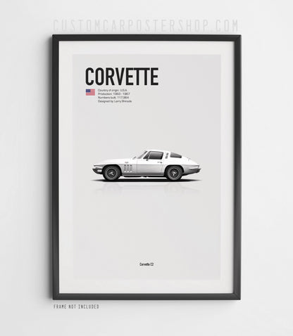 Chevrolet Corvette C2 Poster