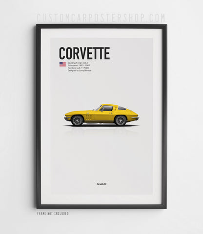 Chevrolet Corvette C2 Poster