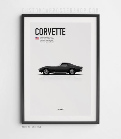 Chevrolet Corvette C3 Poster