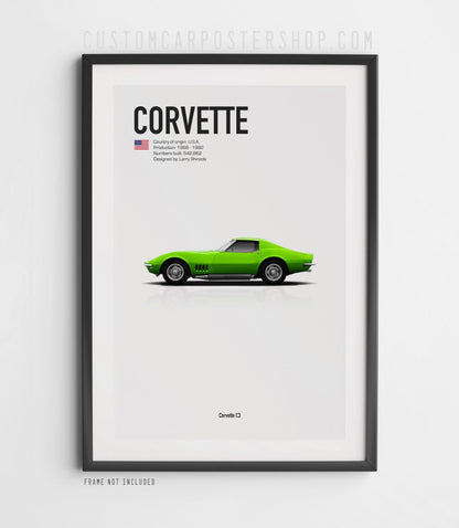 Chevrolet Corvette C3 Poster