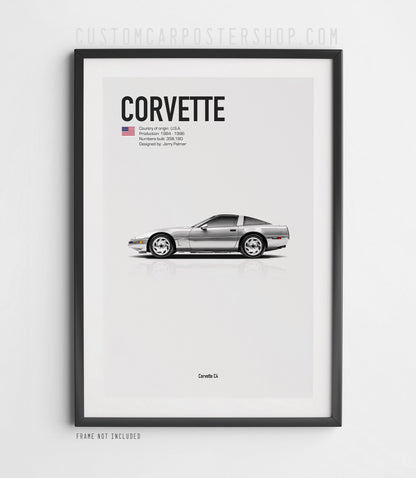 Chevrolet Corvette C4 Poster