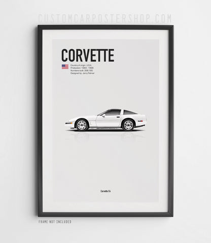 Chevrolet Corvette C4 Poster