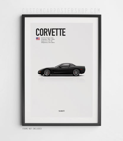 Chevrolet Corvette C5 Poster