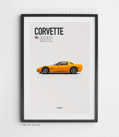 Chevrolet Corvette C5 Poster