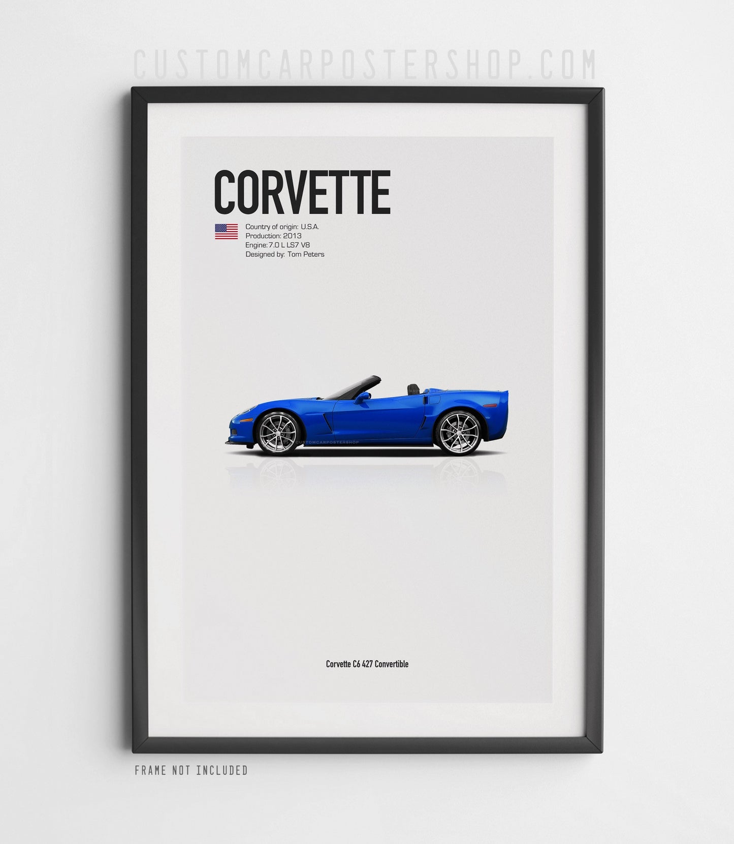 Chevrolet Corvette C6 Convertible Poster