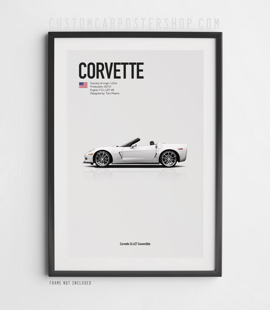 Chevrolet Corvette C6 Convertible Poster