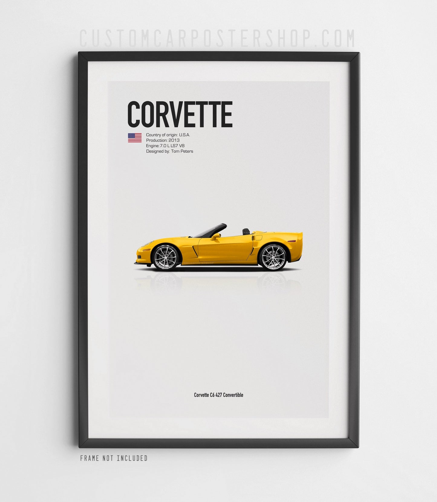 Chevrolet Corvette C6 Convertible Poster