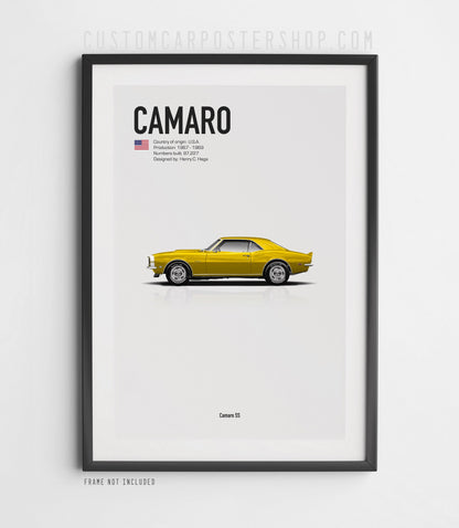 Chevrolet Camaro Poster (1st Gen)