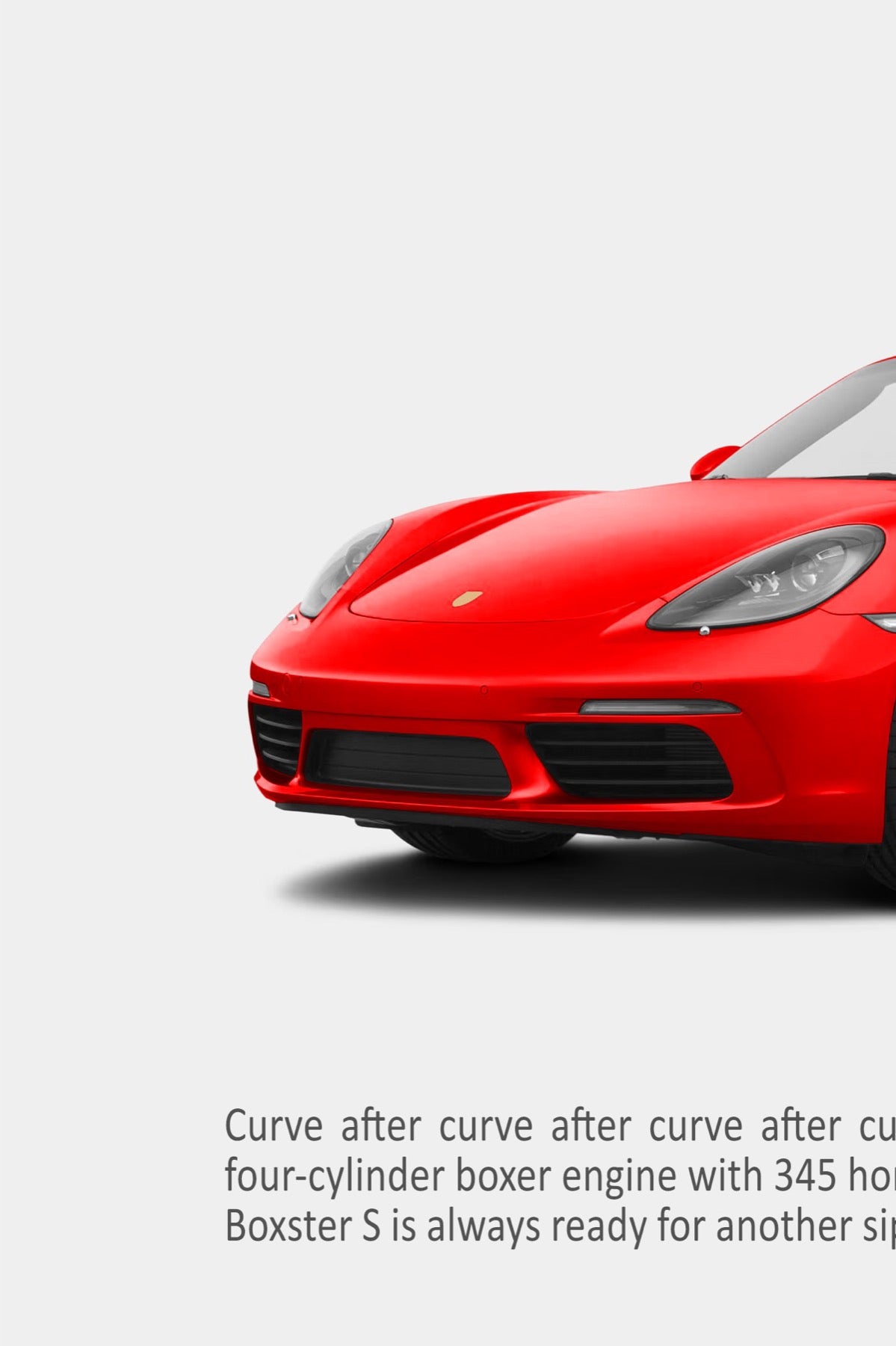 Porsche 718 Boxster S Print Ad - Crazy Straw