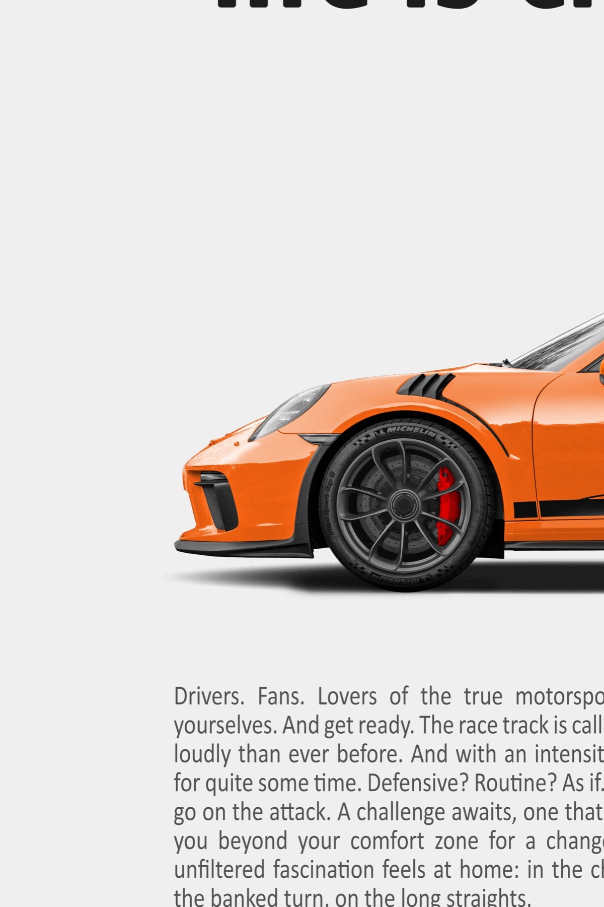 Porsche 911 GT3 RS (991.2) Retro Ad Print - Crying Out For